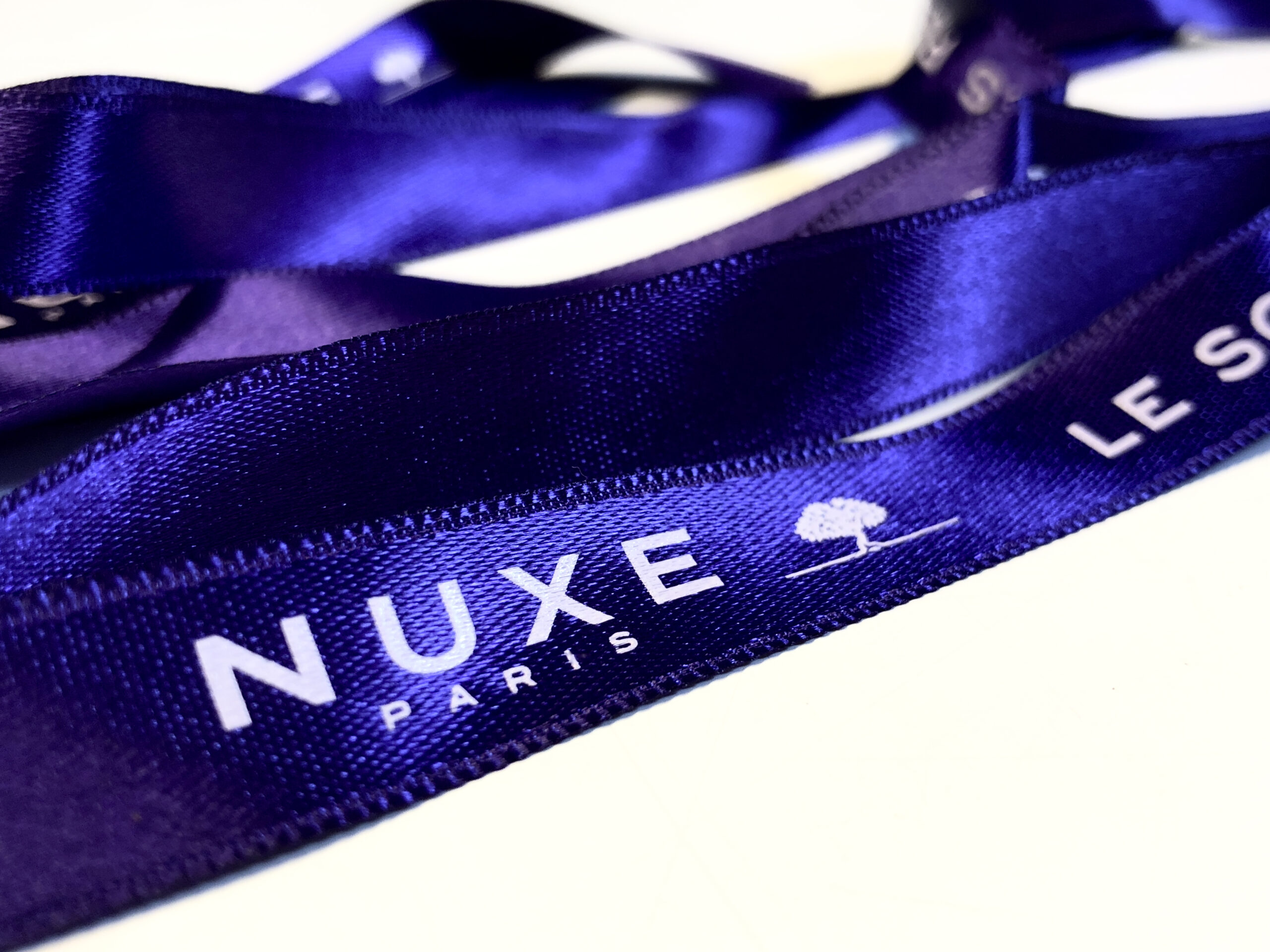 ruban satin imprimé