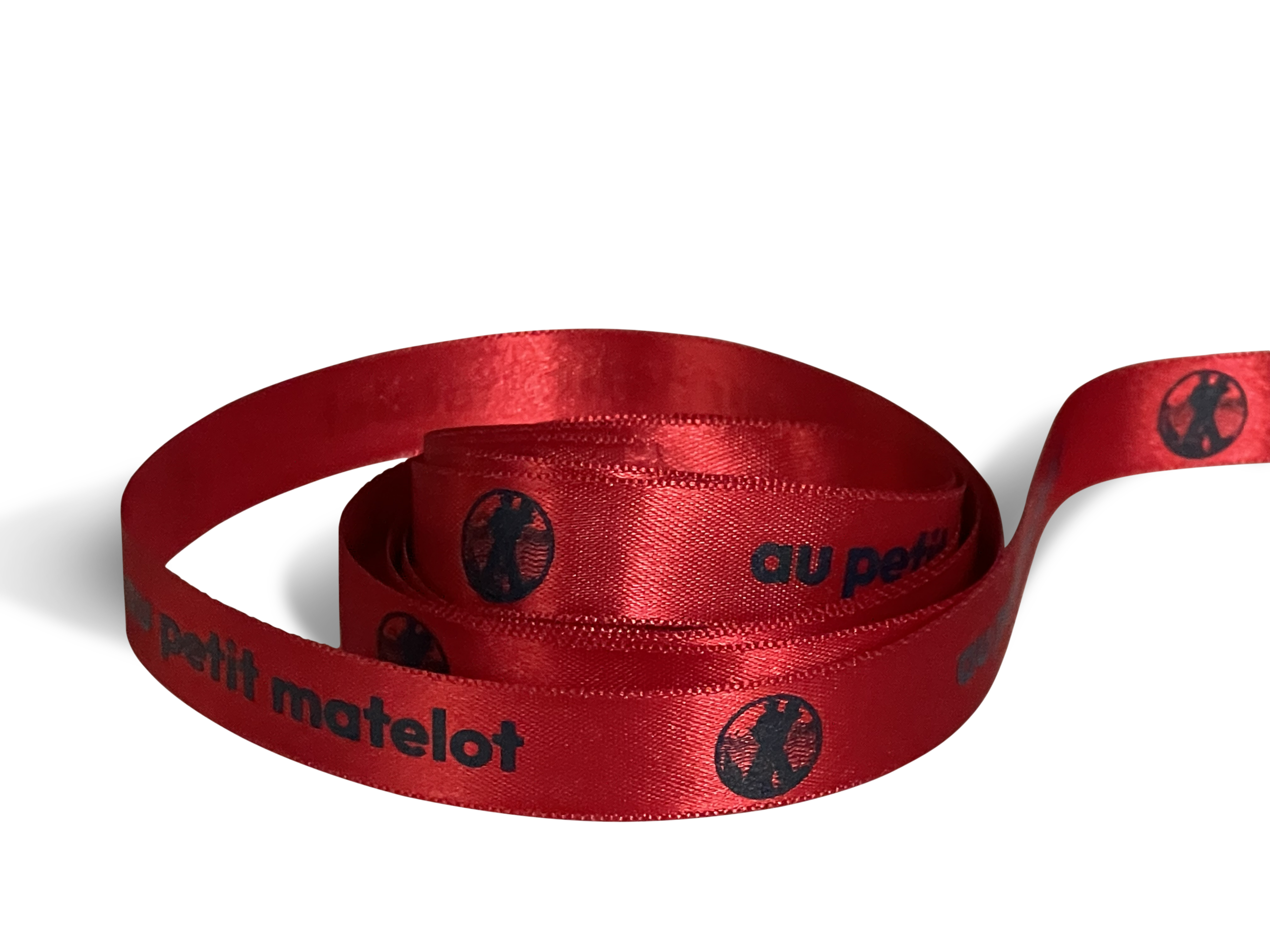 ruban en satin imprimé ruban satin rouge