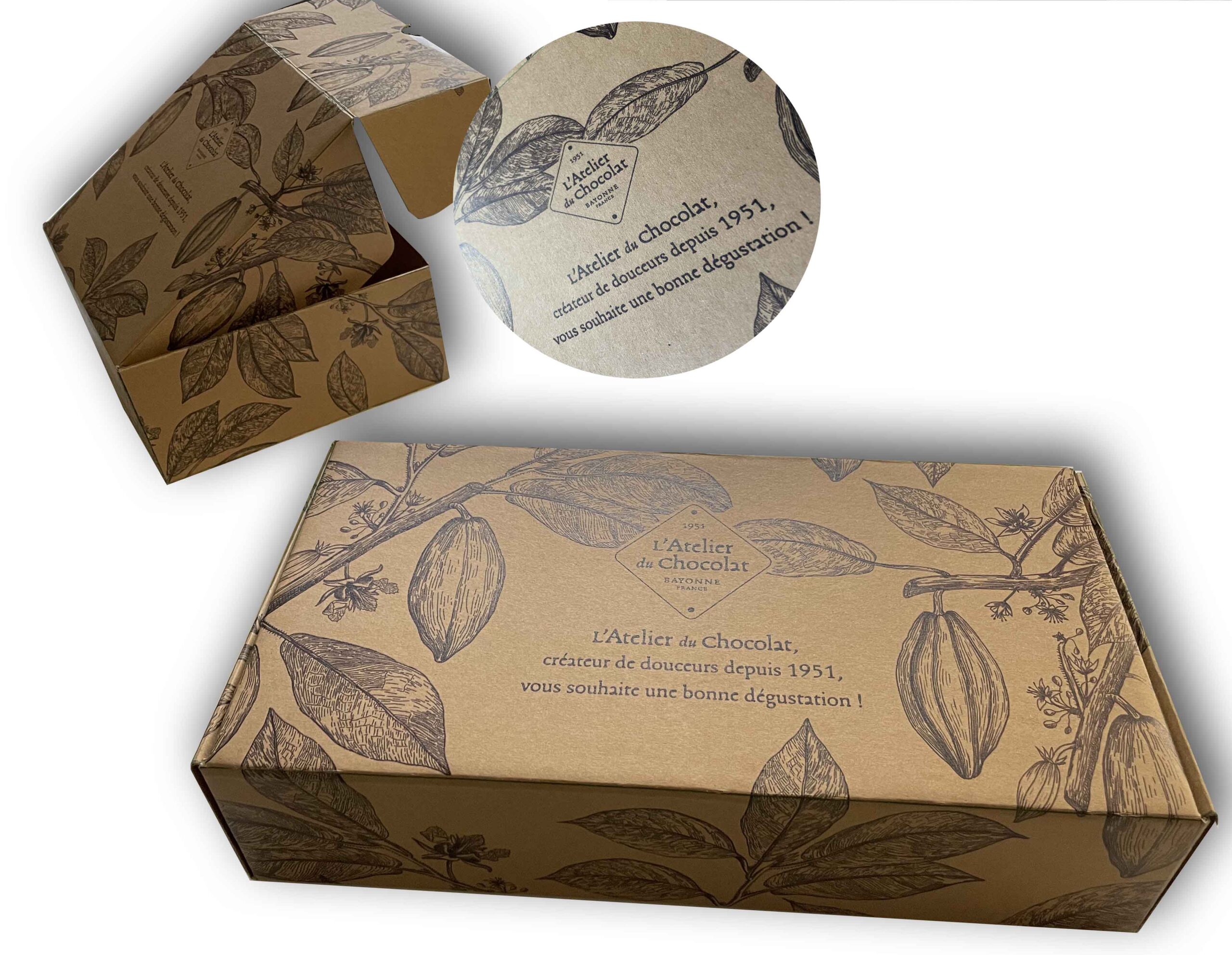 Boîte e-commerce personnalisée carton brun recyclé Boîte E-commerce Personnalisée - Carton Brun Recyclé | Emballages Écologiques