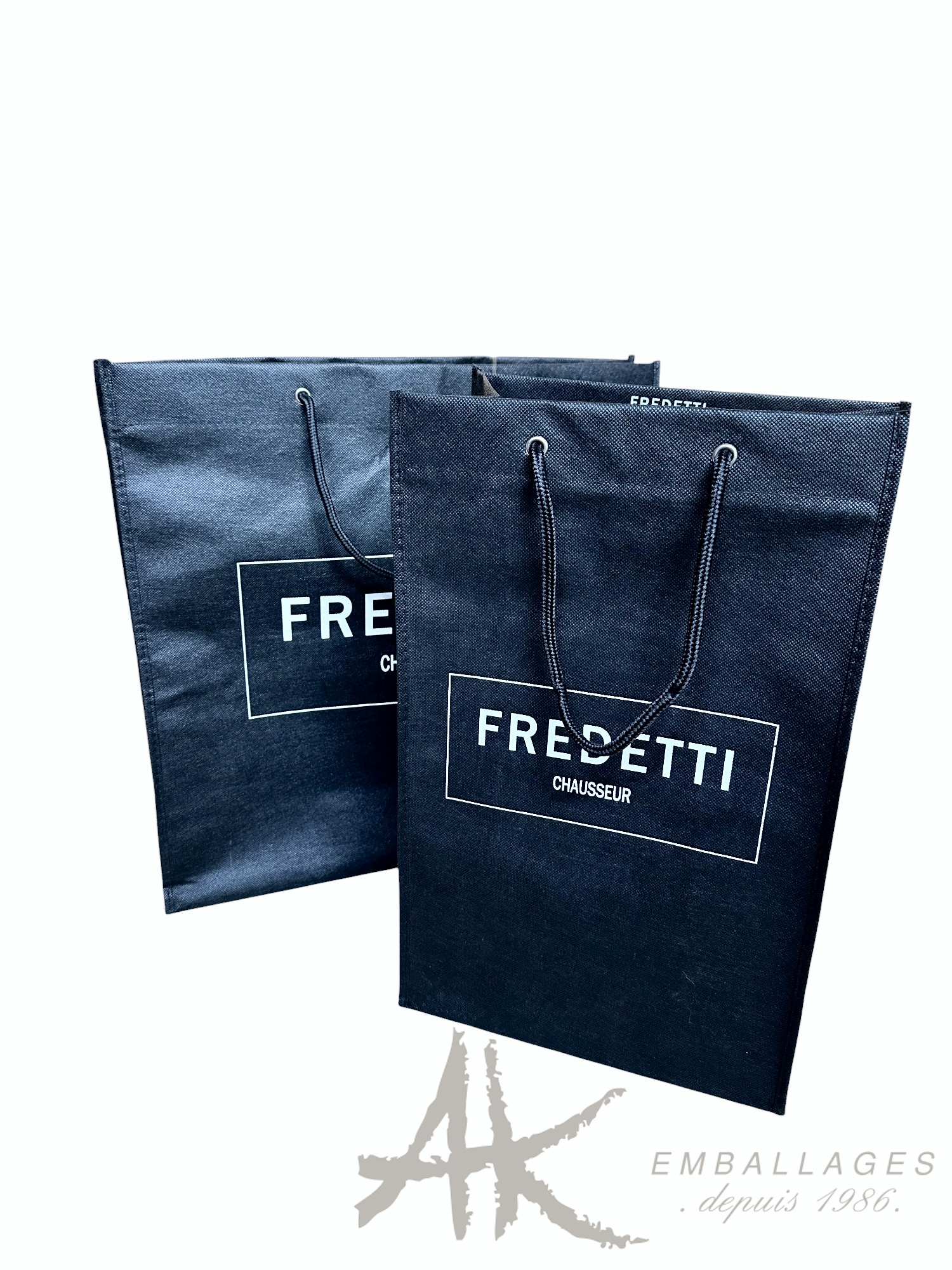 sac cabas non tissé sac non tissé noir